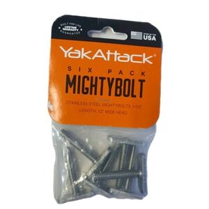 YakAttack MB15-12-6 MIghtyBolts (6 Pack) - 1-1/2"‎ NEW